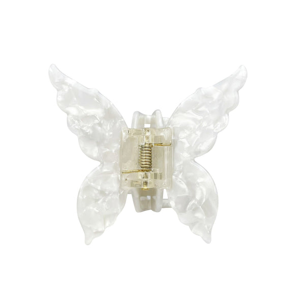 Butterfly Claw Clip - Pearl White